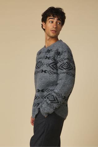 Trui Aksinus Brushed Jacq Knit