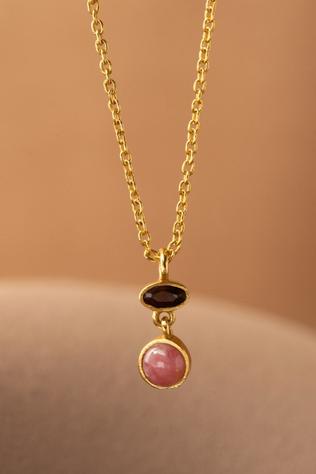 Ketting 45Cm Nótt Red Jasper 2X4Mm Oval
