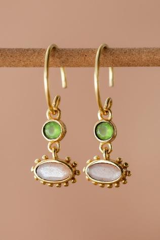 Oorbellen Freya Vessonite 3Mm Round