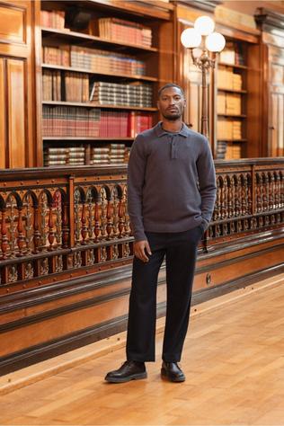 Broek Slm220-Loose Luke Wool Bld Design