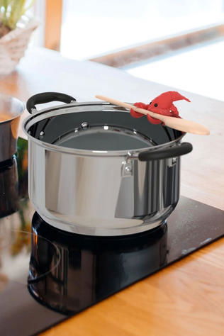 WINKEE Keukengerei Steam release & lepelhouder Larry Lobster Geen