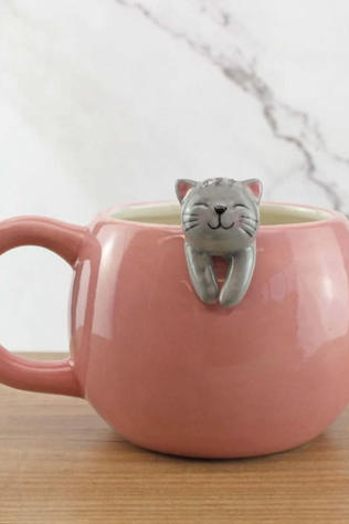 WINKEE Ustensiles De Boissons Pet Friends Cat Mug Geen