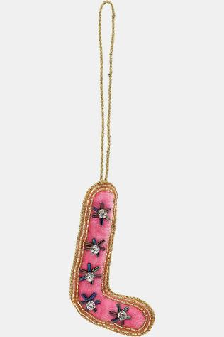 Huis Accessoire Beaded Initial Ornament L