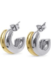 Boucles D'Oreilles Vendela - Duo Stud Earrings Stainless Steel