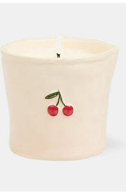 Kaars Bistro 226G Cherry Embossed Ceramic Candle - Smoke