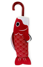 Textiel Accessoire Umbrella Koi Fish Red With Cover Nylon