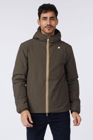 K-Way Jas Jack St Warm Double Black Olive - Blue Depth