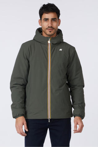 K-Way Veste Jack St Warm Double Green Blackish - Green Oak