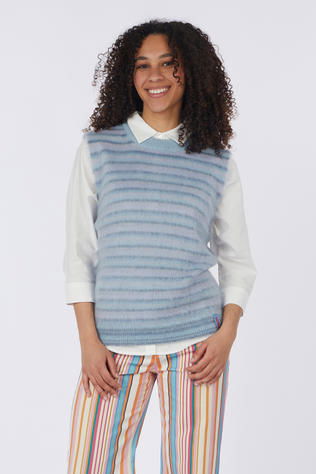 Figurati Pull Lio Fuzzy Spencer Blue Multi