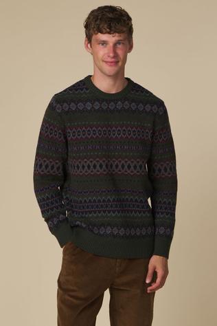 Pull Barbour Case Fair Isle Crew
