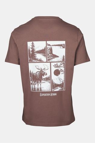 STRØM T-Shirt Moose Brown