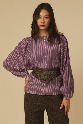 Laure+Max Hemd Baptista Purple Stripes