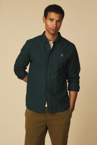 Faguo Chemise Ivoy Shirt Woven dark green