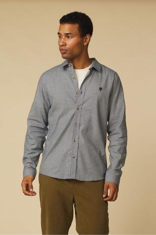 Faguo Hemd Iraty Shirt Woven Light Blue/Stripes