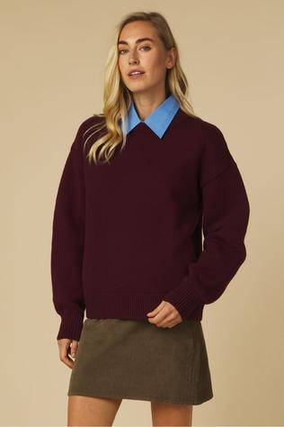 Pull Oversized Merino Wool Crew