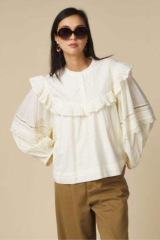 Boii Studios Blouse May Whipped Butter