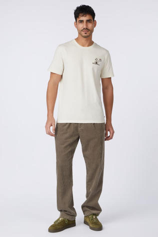 Anerkjendt Pantalon Jan Cord Pleat Deep Lichen Green