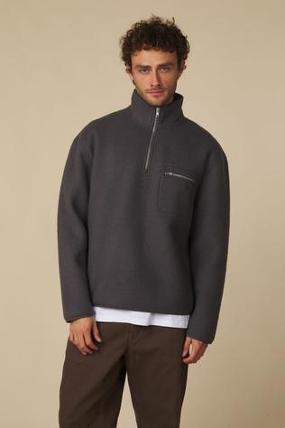 Trui Aktoni Half Zip Boiled Wool Os