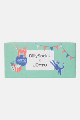 DillySocks Sokken Gift Box 10Y Juttu Combo Cat