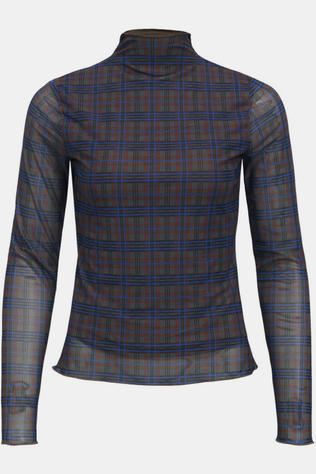 Object T-Shirt Nela Lining Mesh Seal Brown Checks Surf The Web