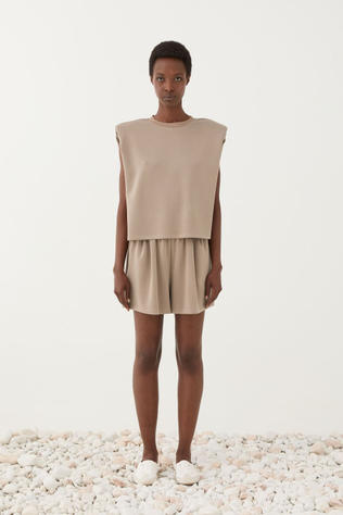 Eleh Top Ss260183 Grigio Fango