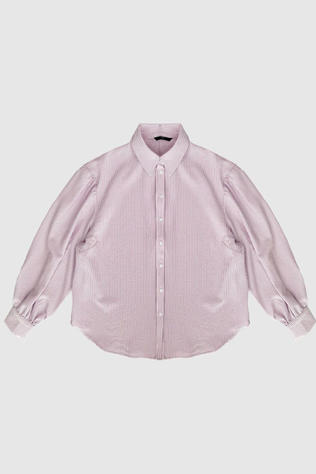 With Black Hemd Christina Lavender| White Stripe