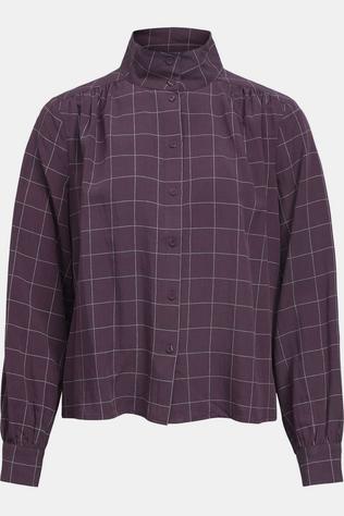 Object Blouse Liva Plum Perfect_Check