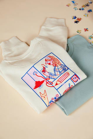 STRØM Trui Sw-Alma-Cn-Story Natural Raw