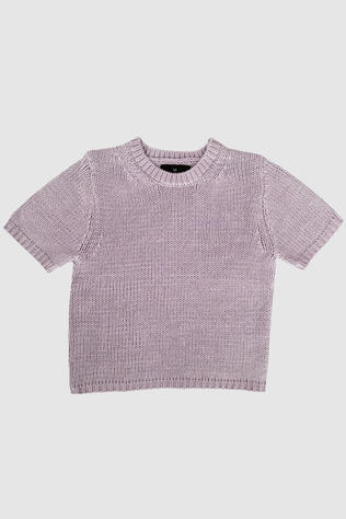 With Black Trui Elinore Knit Lavender Sky