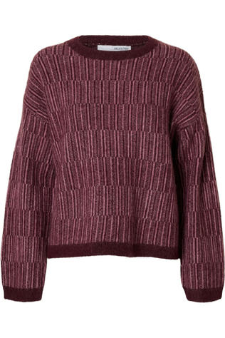 Selected Pull Alva Stripe Fig