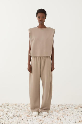 Eleh Broek Ss260185 Grigio Fango