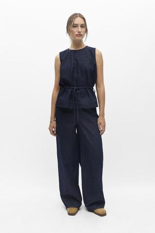 Object JUTTU x OBJECT Jeanslia Wide Dark Blue Denim