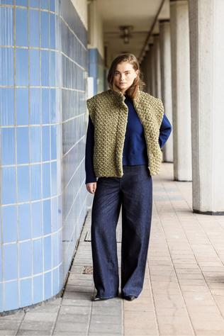 Object JUTTU x OBJECT Jeanslia Wide Dark Blue Denim