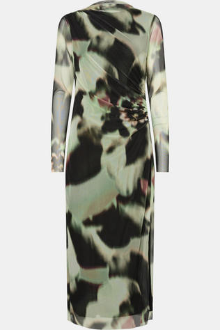 Yas Jurk Lomi High Dark Olive Aop