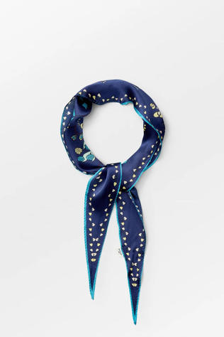 Becksöndergaard Écharpe Fairygard Diamond Scarf Navy Blazer