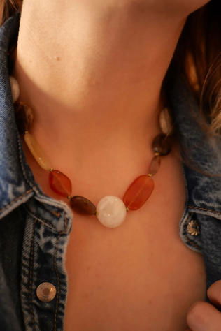 Azeria Collier Telma Marron