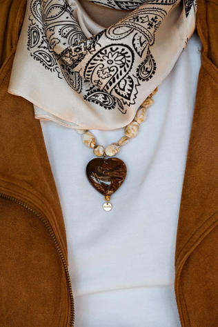 Azeria Ketting Tilda Marron