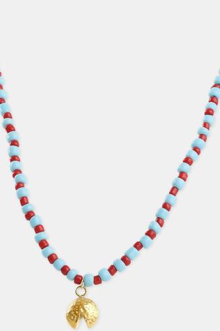 Collier Ariana - Fortune Cookie Bead Necklace Stainless St