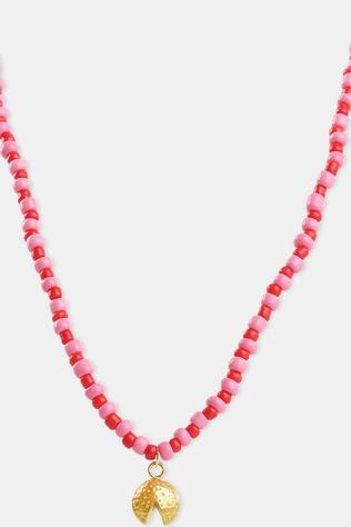 Collier Ariana - Fortune Cookie Bead Necklace Stainless St