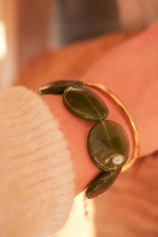 Azeria Bracelet Poli Vert