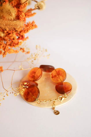 Azeria Bracelet Poli Marron