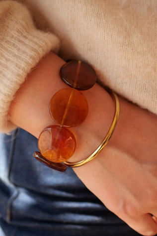 Azeria Bracelet Poli Marron