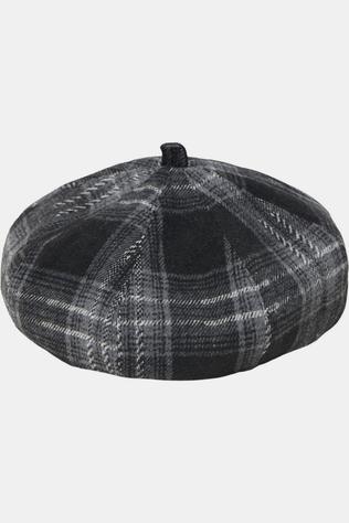 Object Hoed Thea Chesked Hat Dark Grey Melange