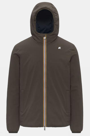 K-Way Jas Jack St Warm Double Black Olive - Blue Depth