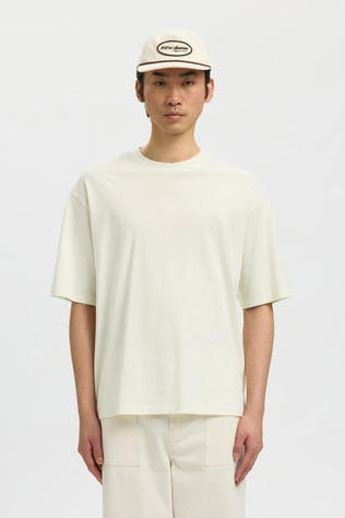 Selected T-Shirt Relaxaspen Egret