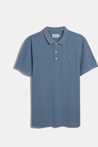 Farah Polo Blanes Blue Tide Marl Sp
