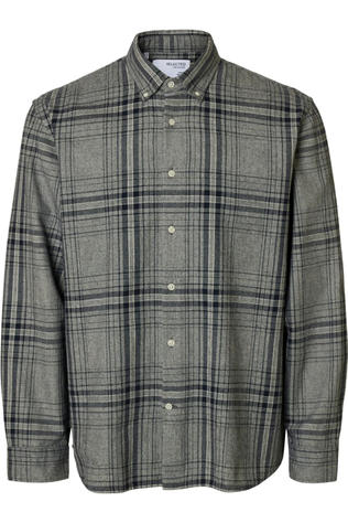 Selected Hemd Regnoah Mix Bdwn Camp Sky Captain Big Checks