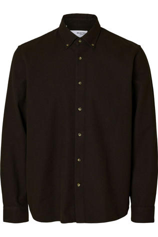 Selected Hemd Regnoah Mix Bdwn Camp Delicioso