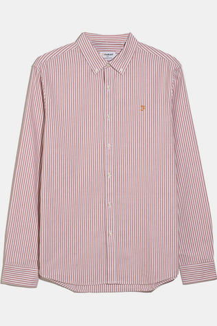 Farah Chemise Brewer Stripe Ls Bd Coral Reef Sp