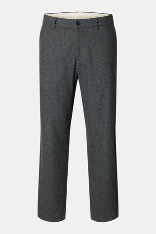 Selected Pantalon Slm190-Reg Tape Luke Wool Blend Design Dark Grey